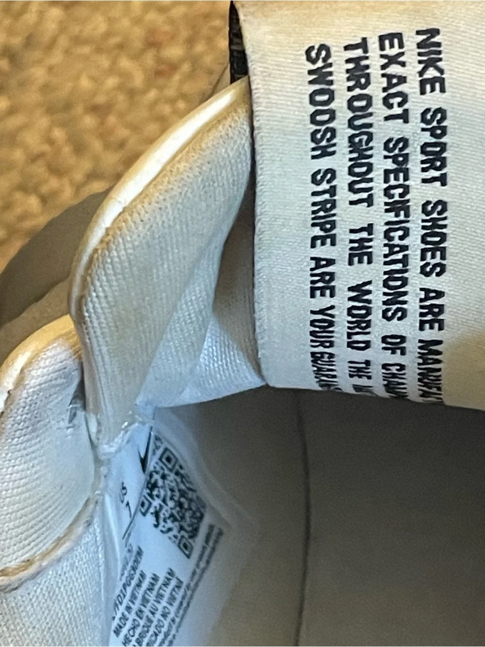 Nike AF1 White Platform Sneakers with Snake-Print Swoosh Everyday Staple Trendy - Picture 11 of 14